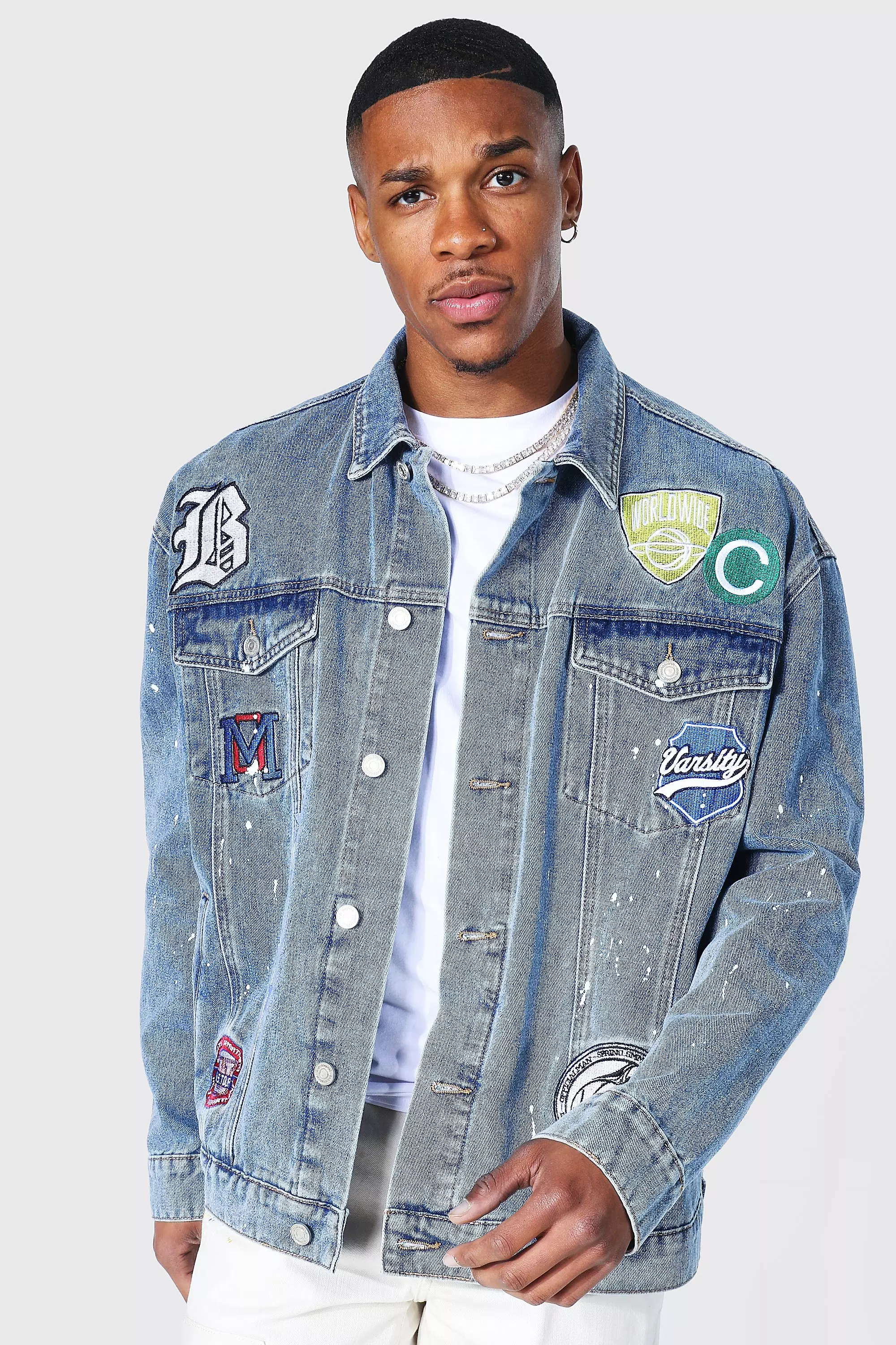 Boohoo mens denim store jacket